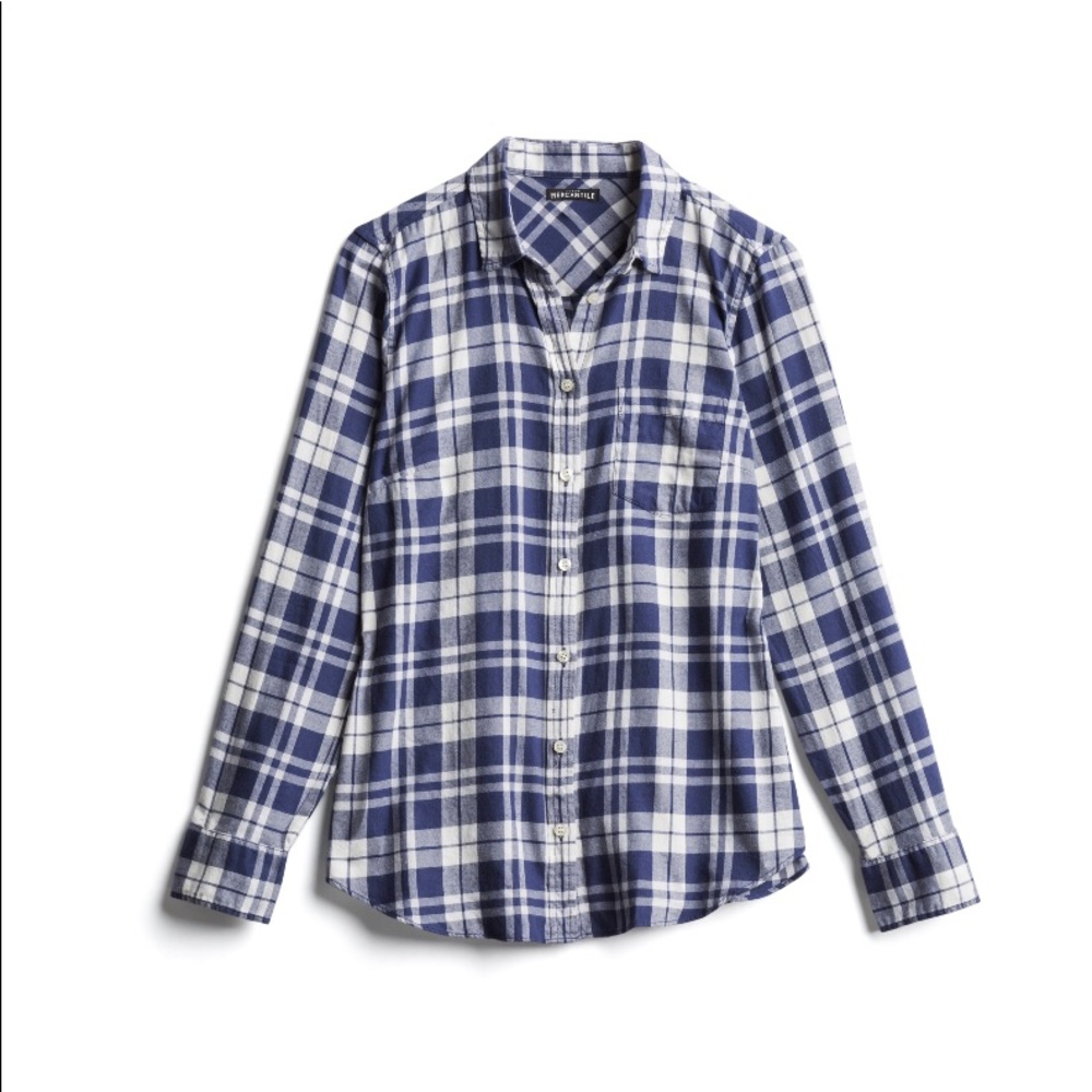 J Crew Mercantile plaid shirt